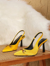 Plus Size Fashion Pointed Toe Stiletto High Heel Shoes, Women Classic Retro Closed Toe Slip-On